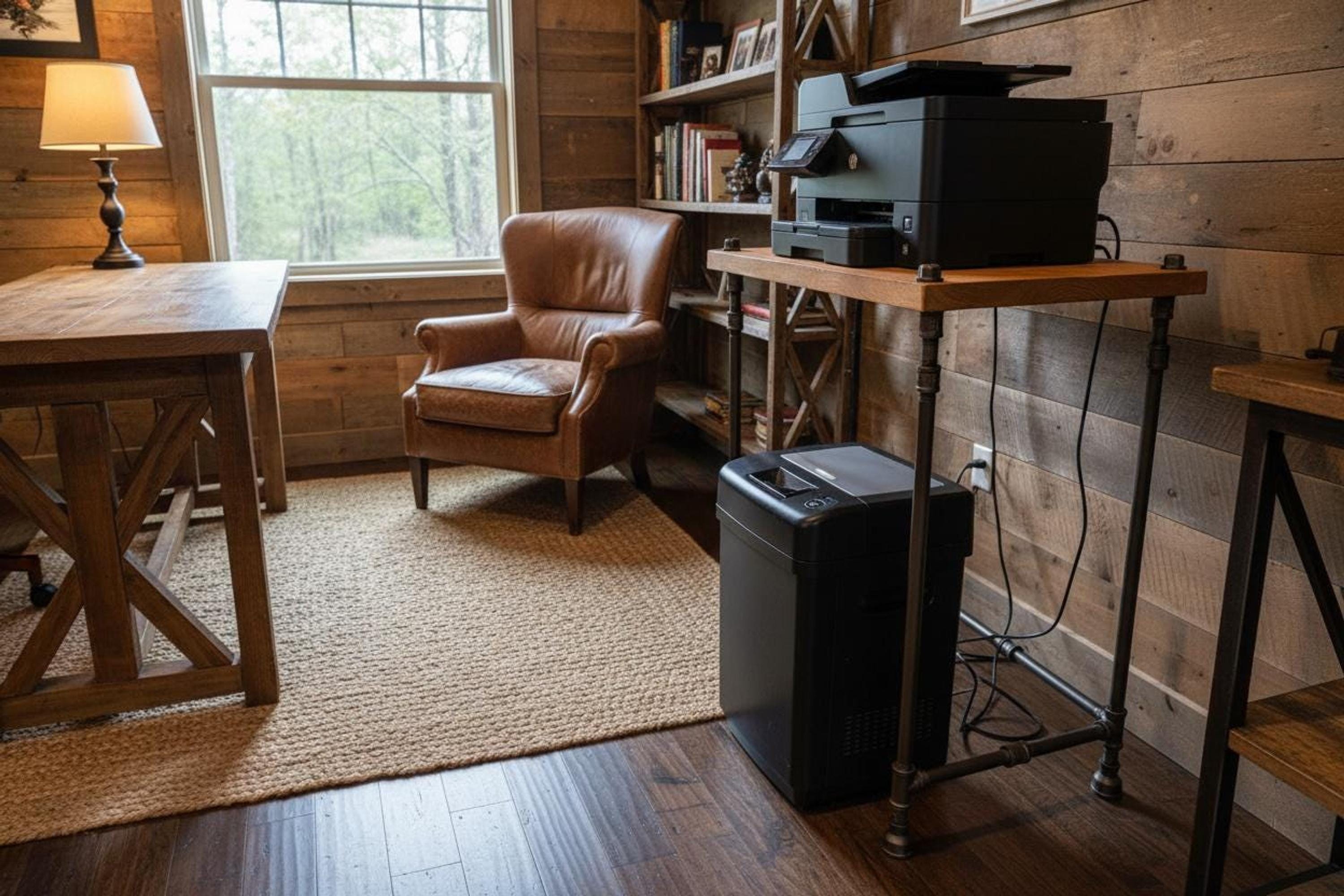 Shreader Tabletop Shredder Stand or Printer Table: Industrial Style Home Office - Etsy Canada