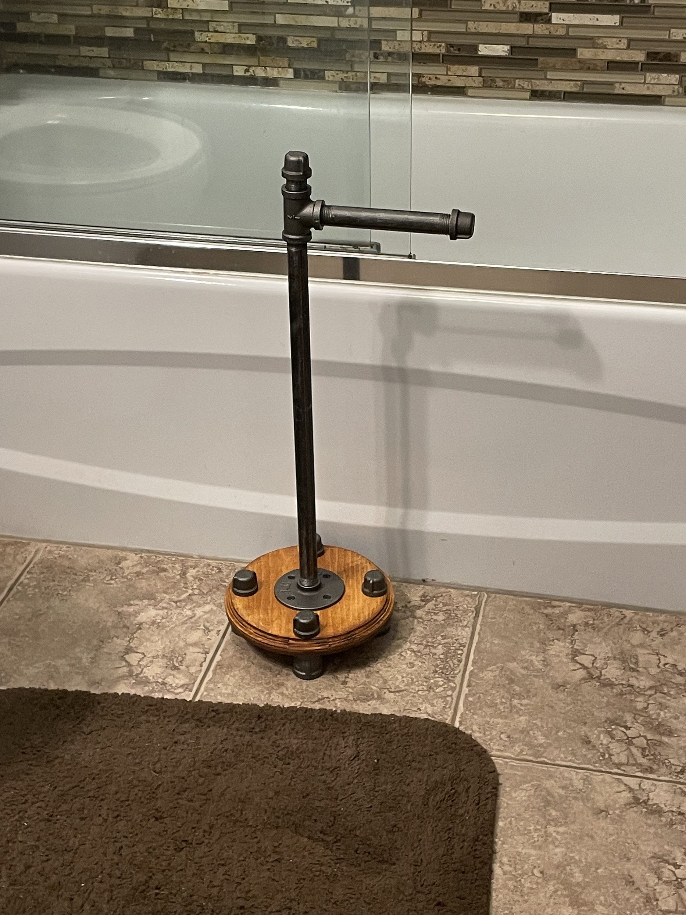 Toilet Paper Storage Stand Industrial Style Retro Look Etsy