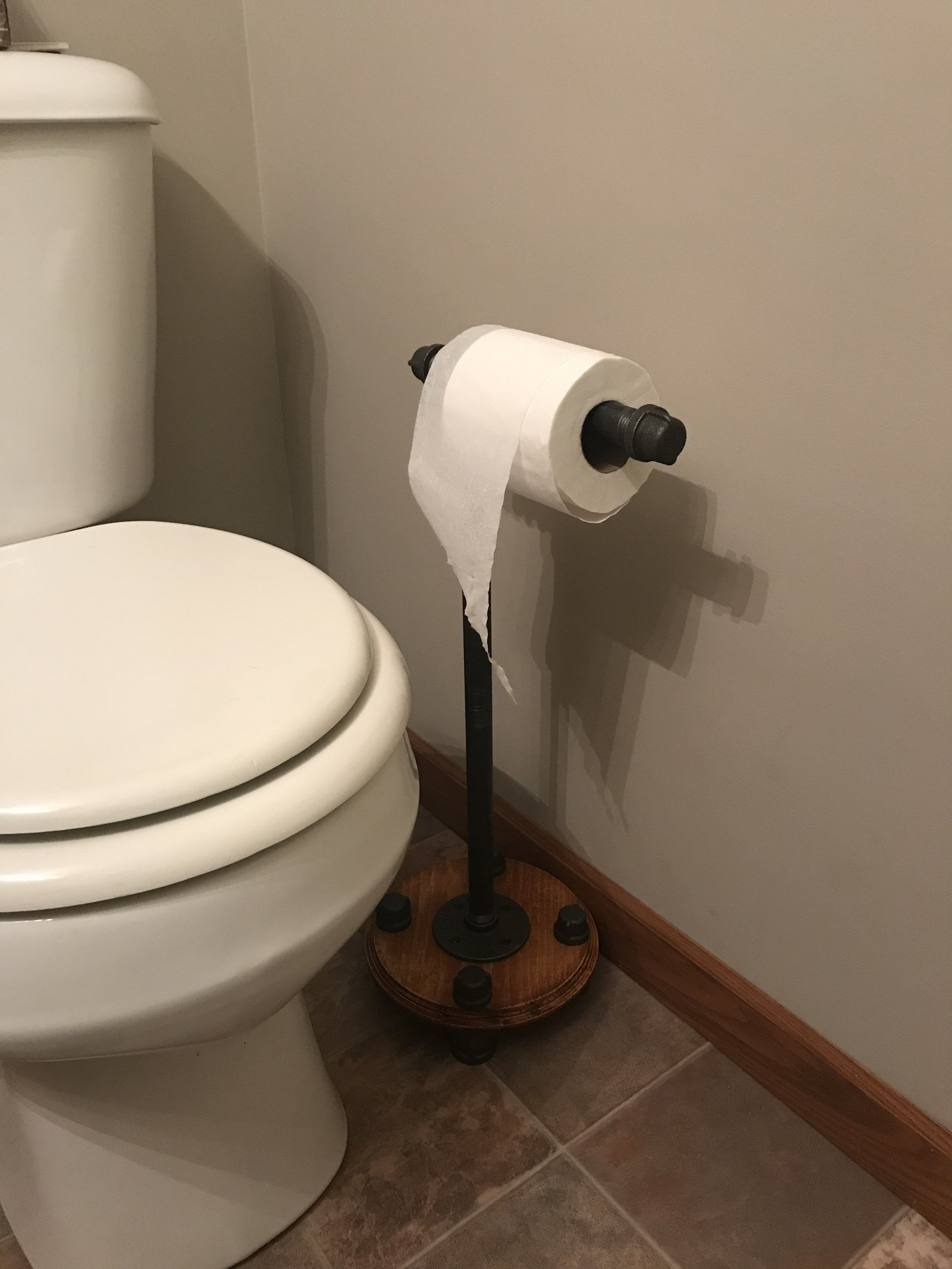 Toilet Paper Storage Stand Industrial Style Retro Look Etsy