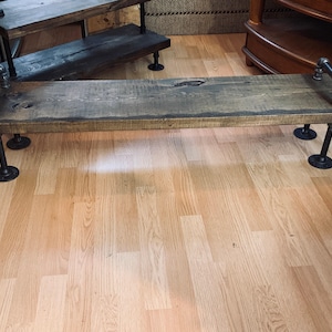 steampunk style single shelf thick shoe rack with handles