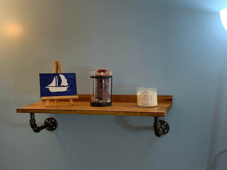 Floating Shelf With Lip Industrial Style 36 Floating Etsy