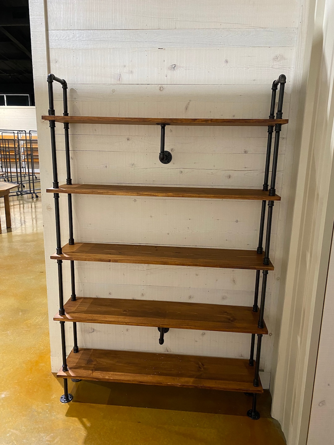 7 Shelf Industrial Style Shoe Rack Display Rack Bookcase With Steampunk  Style Decorative Handles NEW LOWER PRICES 