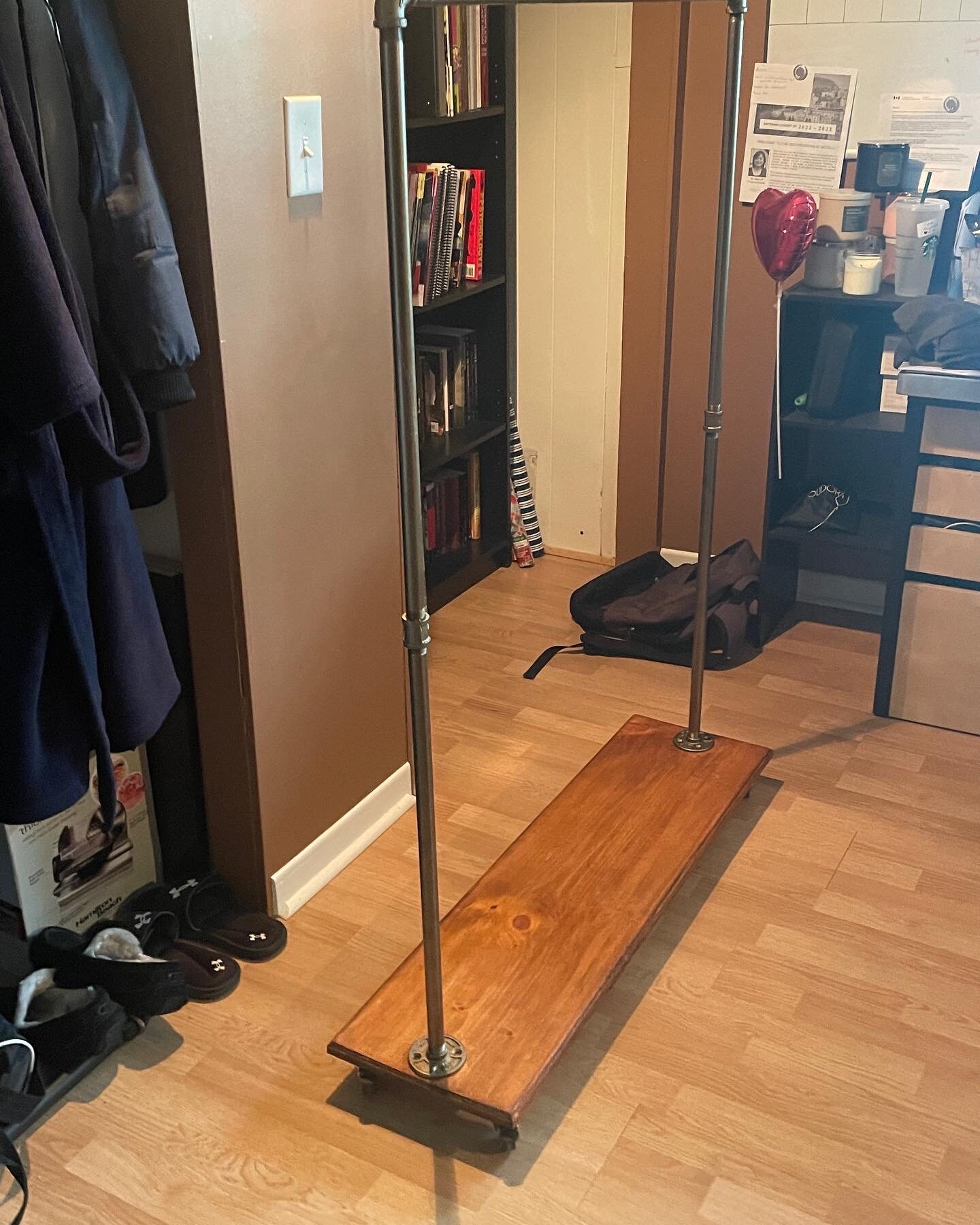 Rolling Garment Rack Garment Rack Industrial Style Clothes Etsy Canada