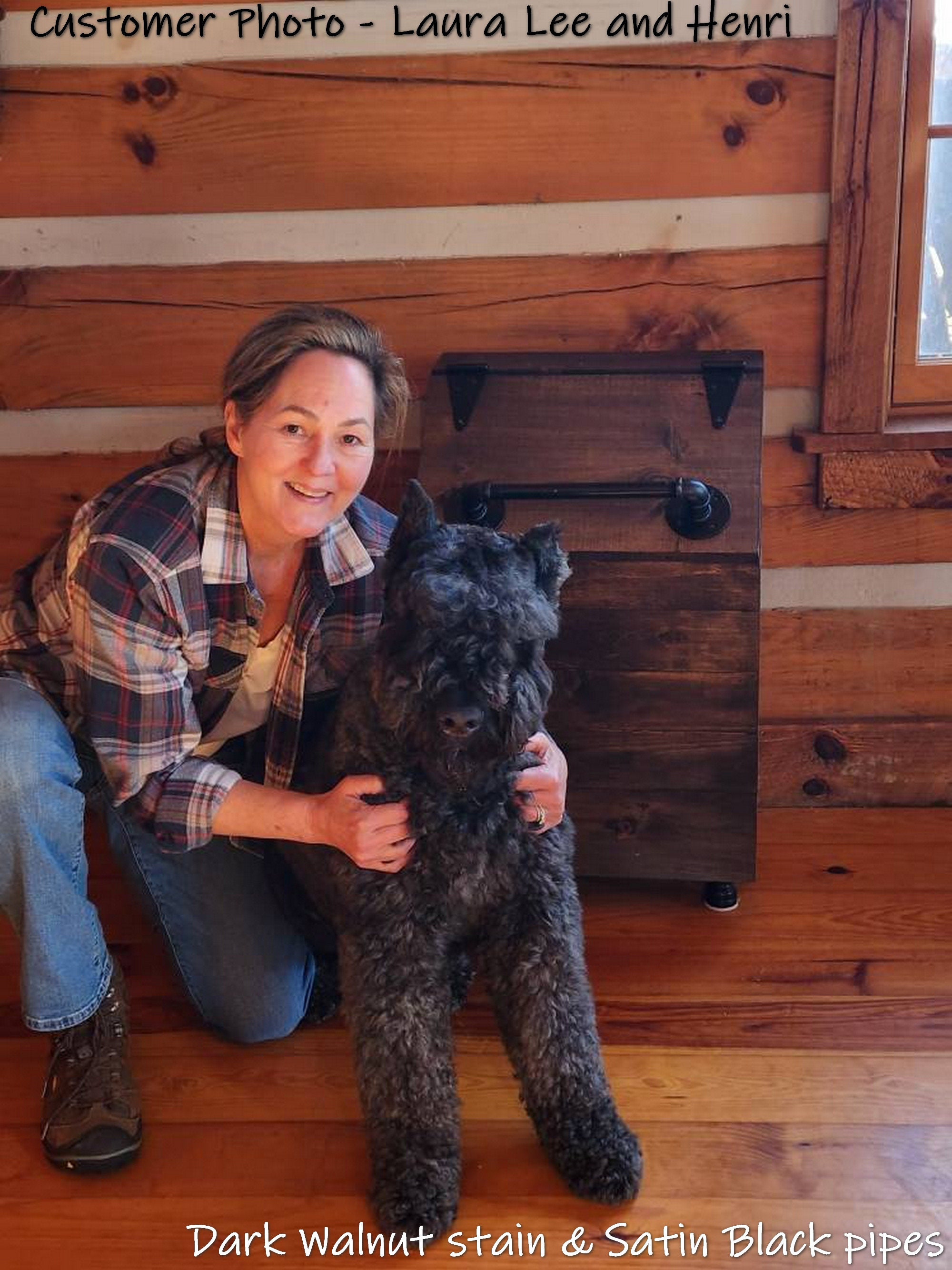 XLARGE Wooden Dog Food Storage Container HOLDS 40LB BAGS Etsy Canada