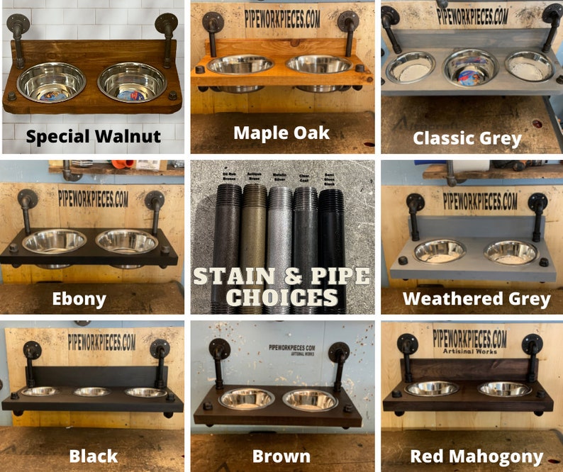 Raised Dog Bowl Feeder Elevated Dog Bowls Dog Bowl Stand Etsy Canada