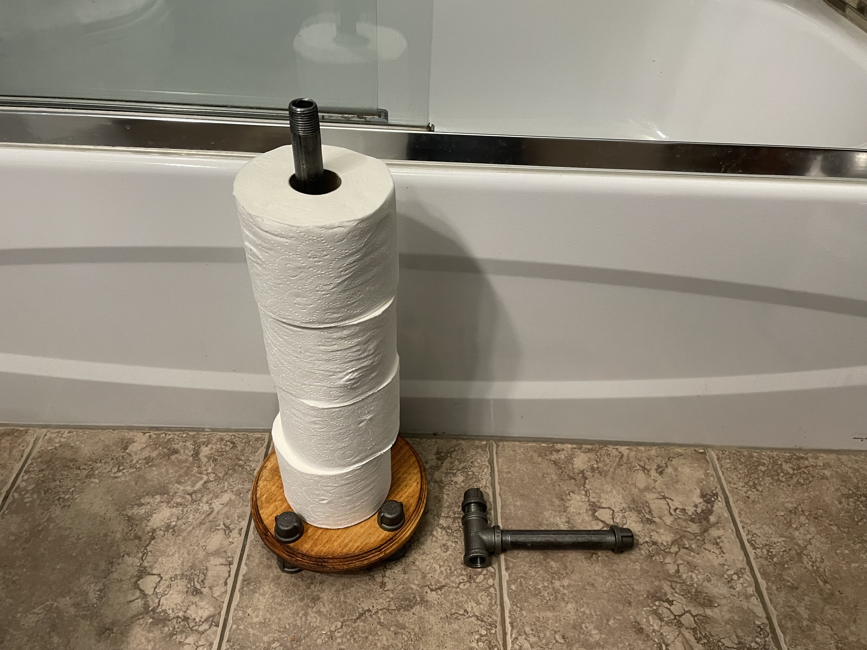 Toilet Paper Storage Stand Industrial Style Retro Look Etsy