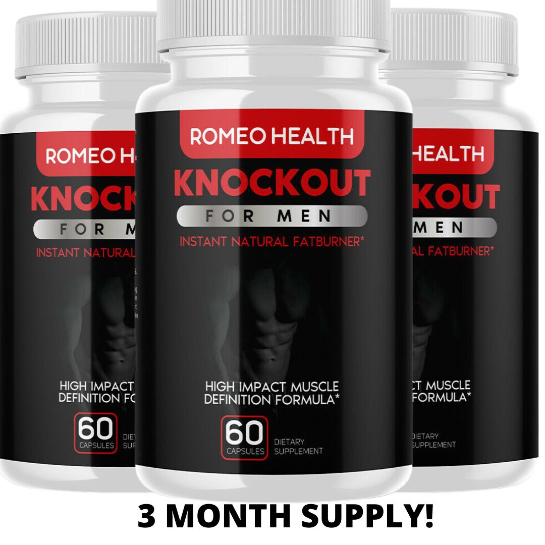 3 Bottles Knockout Fat Burner Diet Supplement Pill for Men Etsy