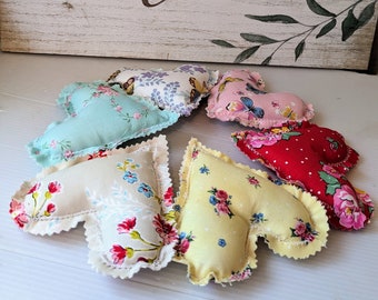 Mothers day  little Heart Pillows  Ready to ship Mothers day gift Handmade mini Heart pillows Tiered Tray Decor Bowl filler