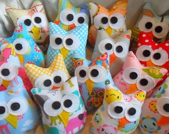 Lot de 10 accessoires de fête d'anniversaire hibou des bois