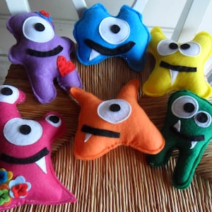 Little Monster party favors , Felt monsters party decor ,monster Lil Monster baby shower