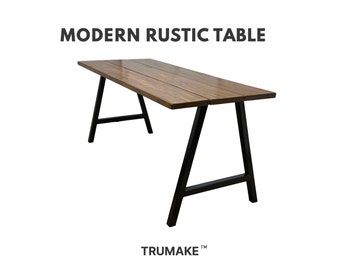 Modern Rustic Table | Industrial Modern Table | Brrakfast Tables | Beautiful Solid Wood Table | Dinning Table | Kitchen Table