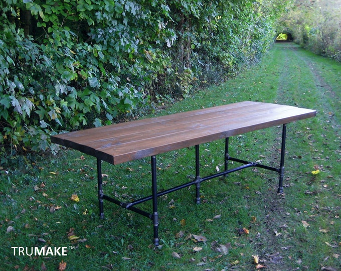 Industrial Table. Large Table. Harvest Table. Conference Table. Industrial Farmhouse Table. Dining Table. Modern Table. Rustic. Custom Made