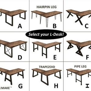 Solid Wood Rustic Desk | Hobby Desk Steel L Shaped Desk, Home Office Corner Desk, Farmhouse Desks, Modern Industrial Desk, Computer Desk