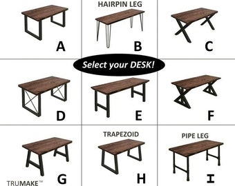 DESK | Rustic Desk | Wood and Industrial Steel Pipe Desk. Computer Desk | Office Desk. Modern Farmhouse Desk. Barn Desk. Urban Desk. USA