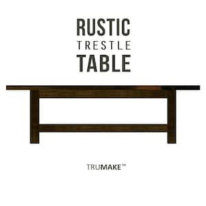 Rustic Trestle Dining Table, Farmhouse Table, Wood Dining Table, Farm Table, Harvest Table, Kitchen Table, Modern Farmhouse, Wedding Tables