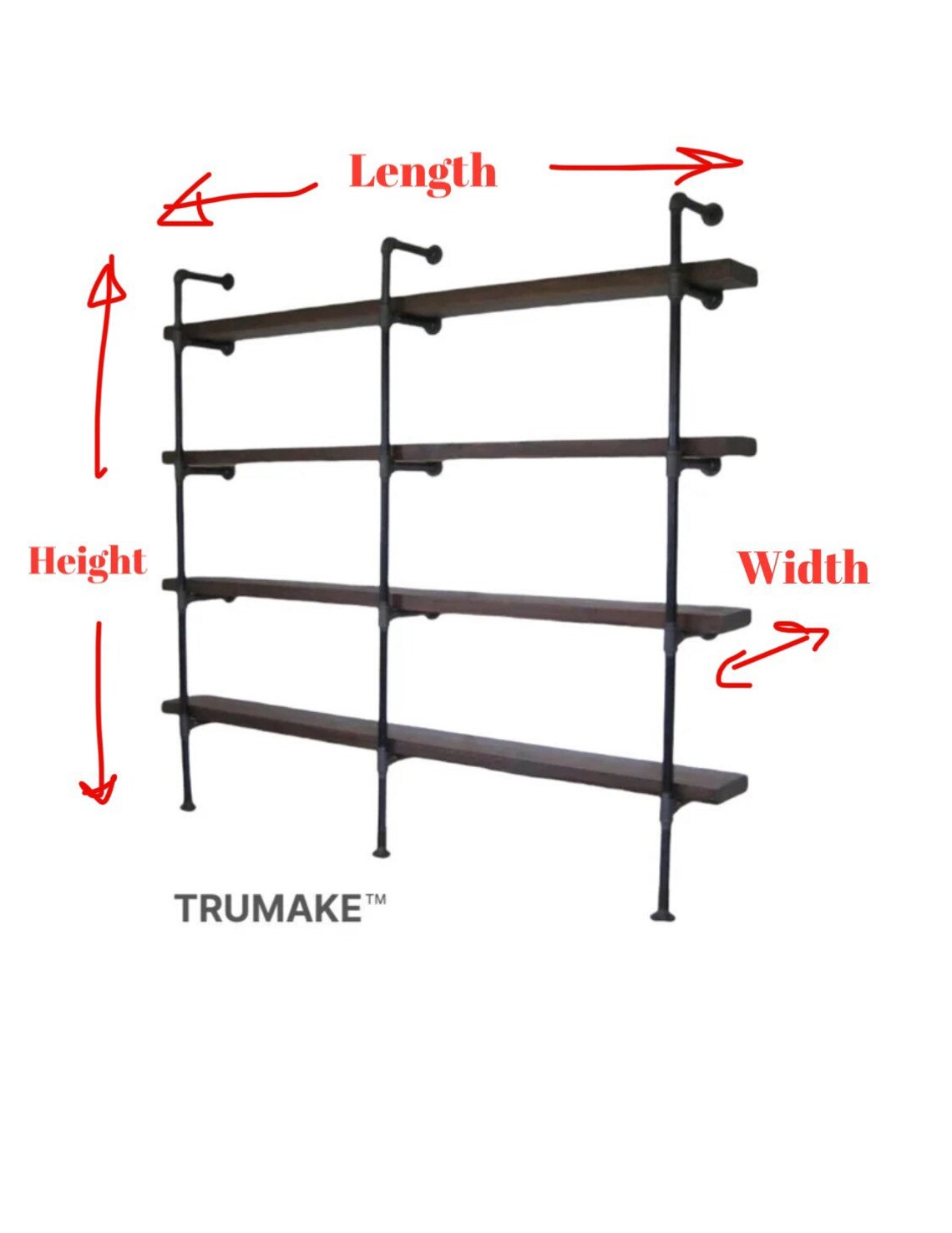 Shelving Unit Rustic Shelf Industrial Modern Shelving Etsy