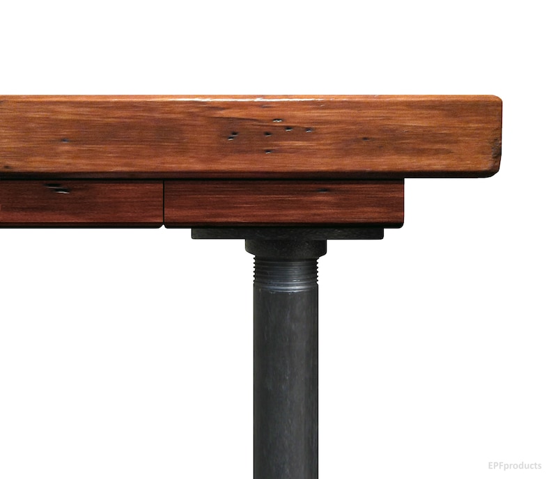 Rustic Wood Desk Urban Wood Desk L-Desk L Shaped Desk Industrial Style Pipe and Wood Computer Desk Corner Desk Office Work Station Desk