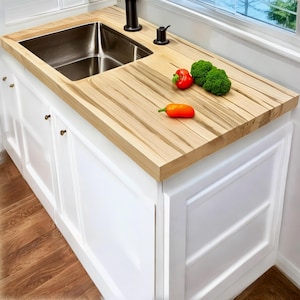 Countertop Ambrosia Maple | Wormy Maple Countertops | DIY Kitchen Countertop | Kitchen Island Countertop | Custom sizes available