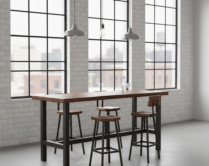 Beautiful Rustic Bar Table! Customizable Bar Table of your choice! Custom designs and a variety of styles!