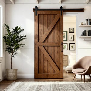 Sliding Barn Door | Sliding Door | Rustic Barn Door | Farmhouse Barn Door | Industrial Barn Doors | Cottage Wood Barn Door | Handcrafted USA