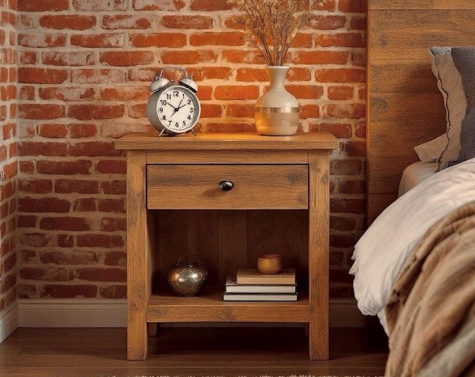 Nightstand | Rustic Wood Nightstand | Farmhouse Nightstand | Side Table | Night Stand | Handcrafted in the USA | Free Shipping!