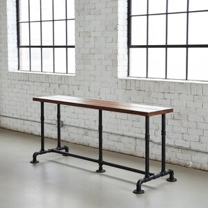 Industrial Bar Table, Pipe Bar Table, Industrial Style Table (42"Height), Rustic Wood & Pipe Bar Table, Pub Table Bistro, Urban Bar Table