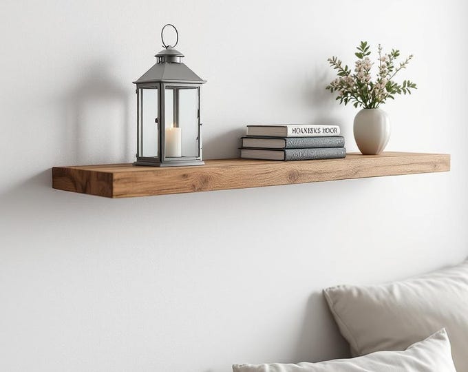 Wood Floating Shelf | Handcrafted Solid Wood Floating Shelf | Levitating Shelf | Customizable Shelf | Free Shipping!
