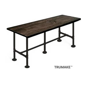 Bar Table, 36&quot; Tall Counter Height, Industrial Style Bar Table, Pub Table, Pipe Leg Bar Table, Rustic Wood and Pipe, Urban, Wood Bar Table