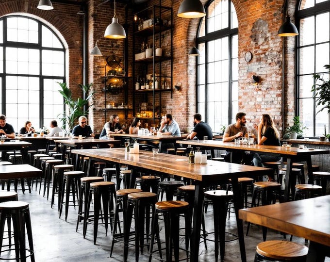 BUTCHERBLOCK BAR TABLE | Smooth Wood Handcrafted Industrial Bar Table | Pub Table Counter Table Modern Table | Many sizes available!