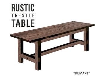 RUSTIC FARMHOUSE TABLE | Handcrafted Harvest Table | Gathering Table | Beautiful Solid Wood Table | Dining Table | Kitchen Table