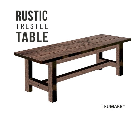RUSTIC FARMHOUSE TABLE Handcrafted Harvest Table Gathering Table