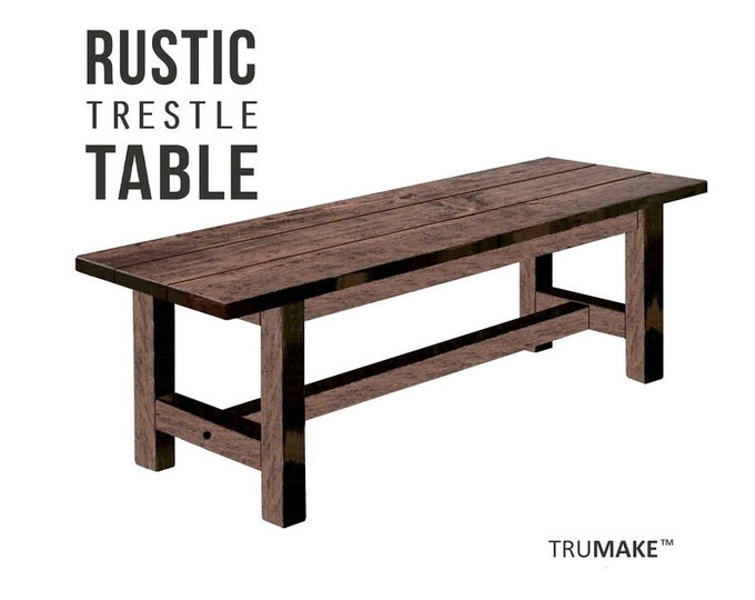 RUSTIC FARMHOUSE TABLE | Handcrafted Harvest Table | Gathering Table | Beautiful Solid Wood Table | Dining Table | Kitchen Table