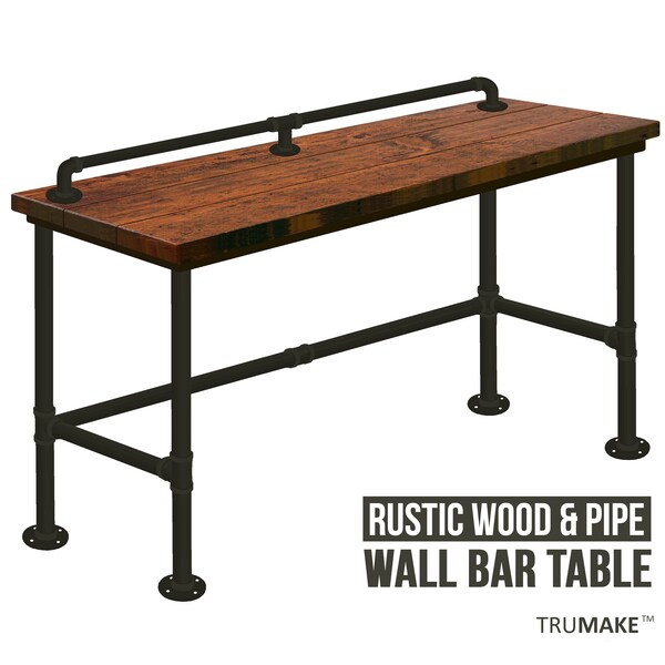 Industrial Pipe Counter Height Bar Etsy