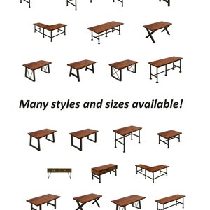 FREE SHIPPING Desk, Rustic Wood and Industrial Pipe Desk, Industrial Style Pipe and Wood Desk, Urban Wood Desk, Computer Desk Office Desk image 7