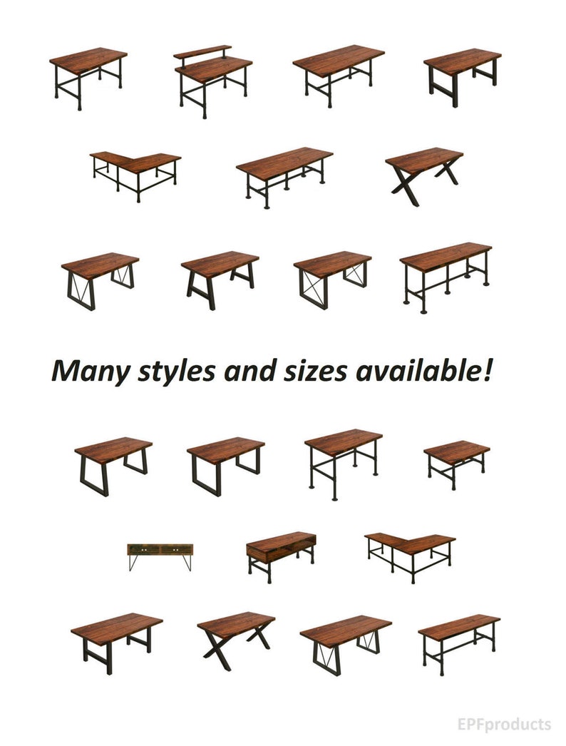 FREE SHIPPING Desk Computer Desk Office Desk Urban Wood Desk Industrial Style Pipe and Wood Desk Rustic Wood and Industrial Pipe Desk