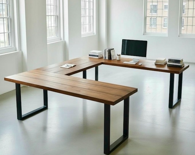 U-Shaped Desk Handcrafted by TRUMAKE™