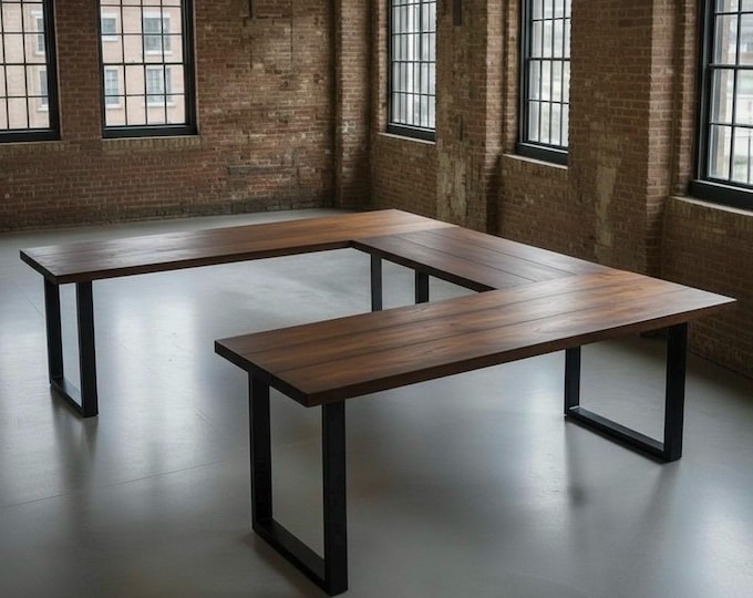 U-Shaped Desk Handcrafted by TRUMAKE™