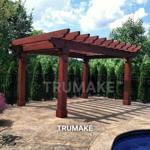 Outdoor Cedar Pergola | Handcrafted from Western Red Cedar | Outdoor Pergola | Garden Pergola | Patio Pergola | Free Shipping