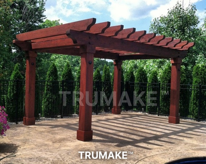 Outdoor Cedar Pergola | Handcrafted from Western Red Cedar | Outdoor Pergola | Garden Pergola | Patio Pergola | Free Shipping