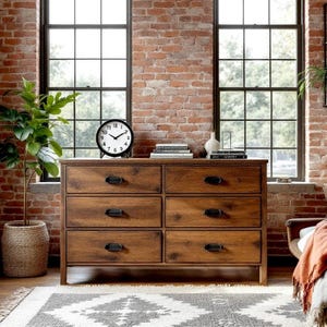 Rustic Wood Dresser | Handcrafted Farmhouse Solid Wood Dresser | Custom sizes available | Bedroom dresser | Made in the USA | Free Shipping!