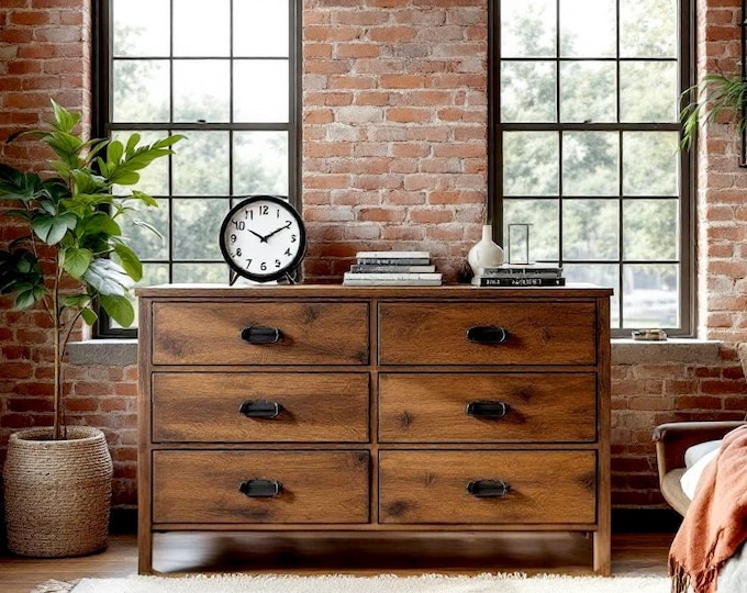 Rustic Wood Dresser | Handcrafted Farmhouse Solid Wood Dresser | Custom sizes available | Bedroom dresser | Made in the USA | Free Shipping!