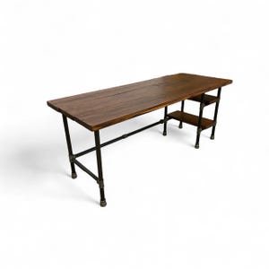 Industrial Desk with Shelves, Pipe Desk, Industrial Pipe Desk, Rustic Wood Desk, Modern Desk, Urban Wood Desk, Office Desk, Executive Desk