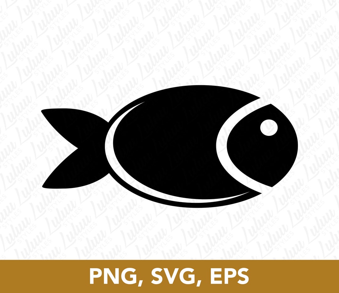 Simple Fish Vector File Fish SVG, PNG, EPS, Cute Swimming Fish Vector File, Circut File, Clip ...