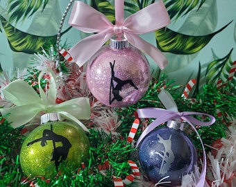 Pole Dancer Christmas Ornament, Fitness Gift