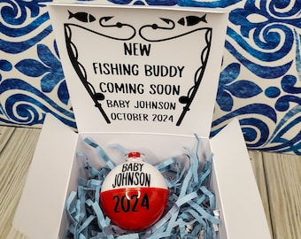 Fishing Bobber Pregnancy Announcement: New Fishing Buddy, Baby Coming Soon