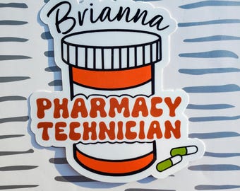Pharmacy Sticker/ Pharmacy Sticker/ Cute Pharmacist Sticker/ Pharmacist/ Pharmacy Student/ Pharmaceutical/ Pharmacy Tech/ Tech Gift
