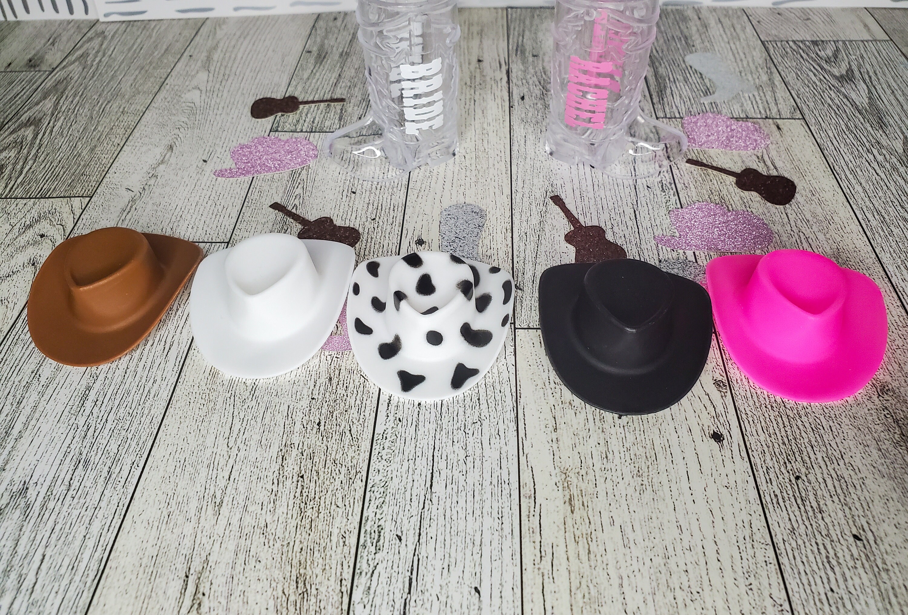 LANBB 1/6 Pcs Western Cowboy Boot Shot Glasses, Mini Cups For Cowboy...