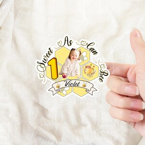 Bee First Birthday/ First Birthday Stickers/ As Sweet As Can Bee Birthday/ Fun to Bee One Birthday Stickers/ First Bee Day Birthday Party