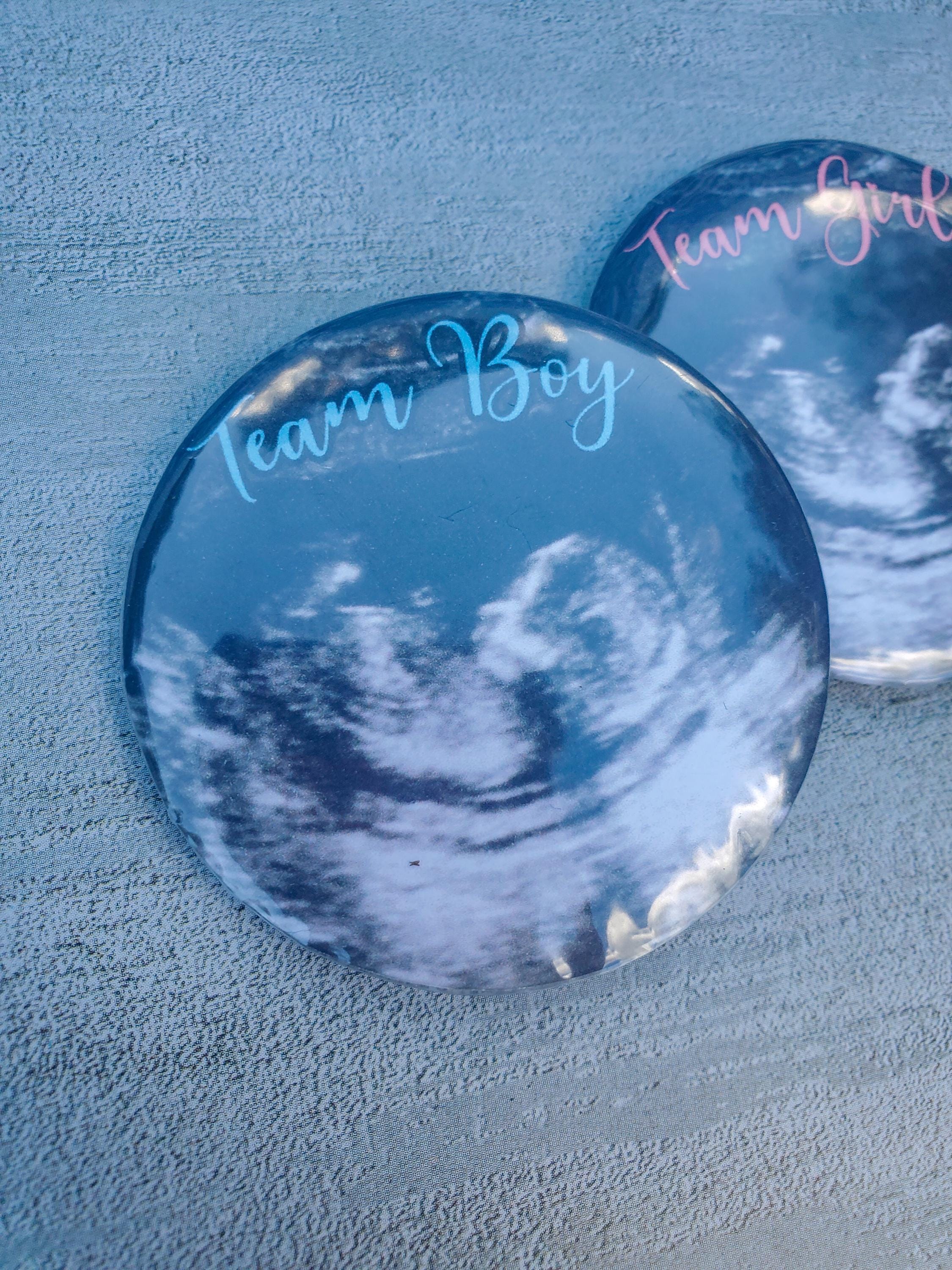 Custom Ultrasound Gender Reveal Buttons: Team Boy, Team Girl - Etsy