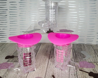 Custom Cowboy Boot Shot Glasses, Bachelorette Party Favors